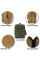 Підсумок Mini-IFAK ОЛИВА міні (11x15x6) на MOLLE, Нейлон 600D, з термоізоляцією EPE